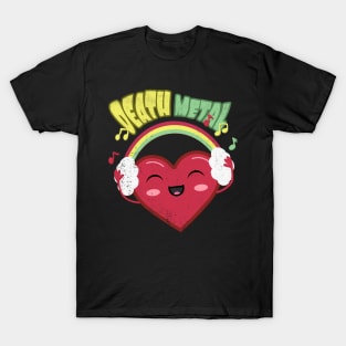 Death Metal Cute Heart T-Shirt